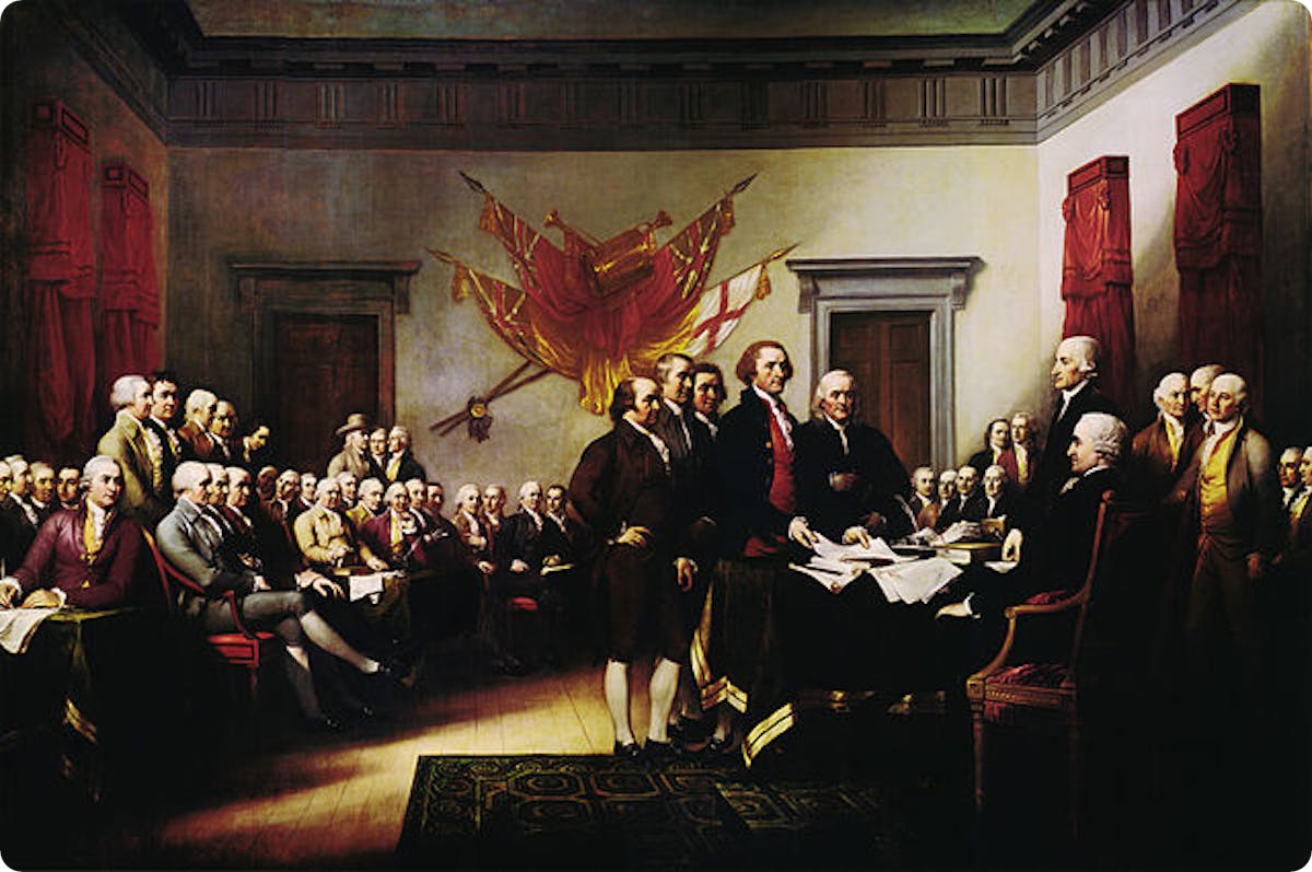 The Signing of the Declaration of Independence, by John Trumbull.