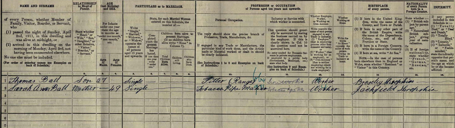 1911 census image