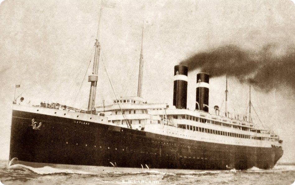 The SS Lapland, which carried hundreds of immigrants to Ellis Island