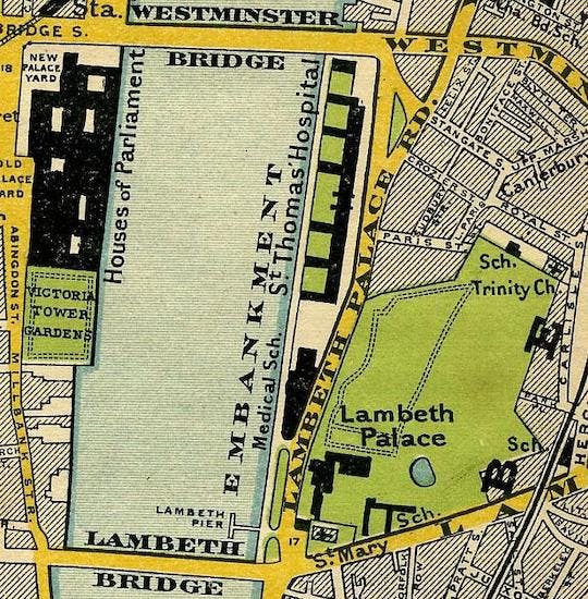 Map of Lambeth in 1897.
