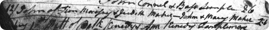 Baptism record, John Morrissey, 12 February 1831, Templemore baptisms (image via NLI)