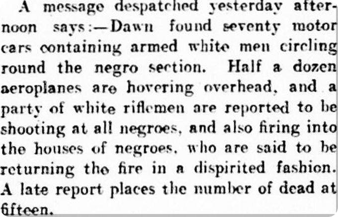 Tulsa race massacre - 1921 newspapers
