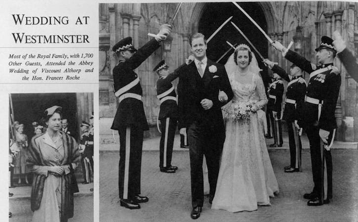 Wedding of John Spencer and Frances Roche, 1954.