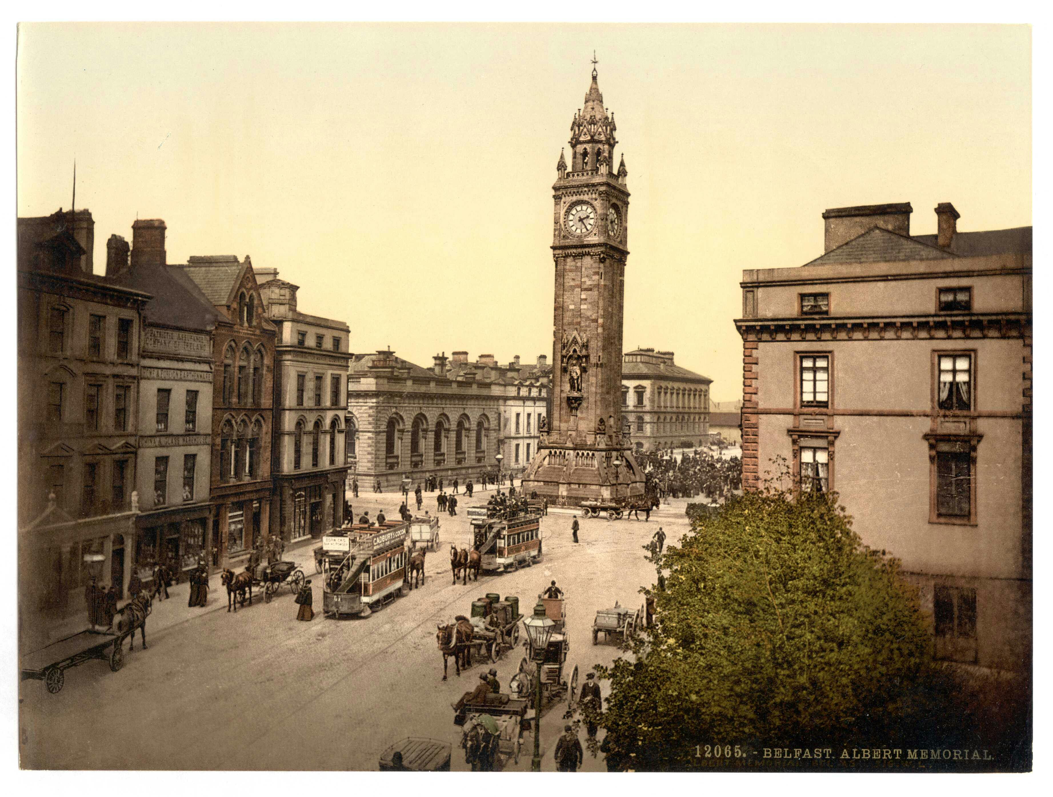 Albert Memorial, Belfast, from the Views of Ireland collection