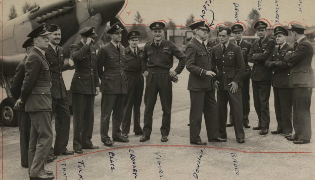 RAF pilots during WW2. View this photo here.