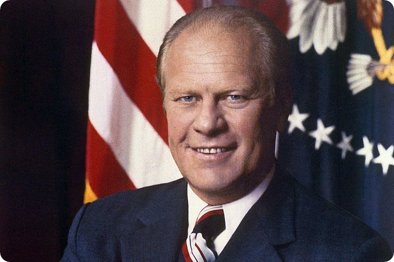 US President Gerald Ford