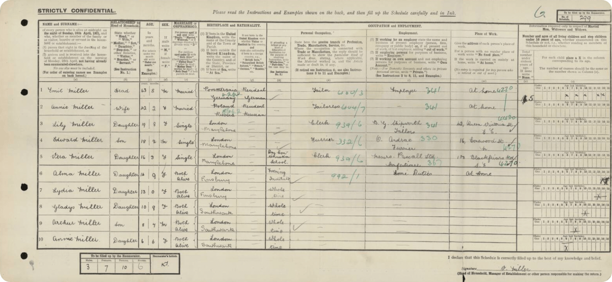 sue perkins grandmother in the 1921 census