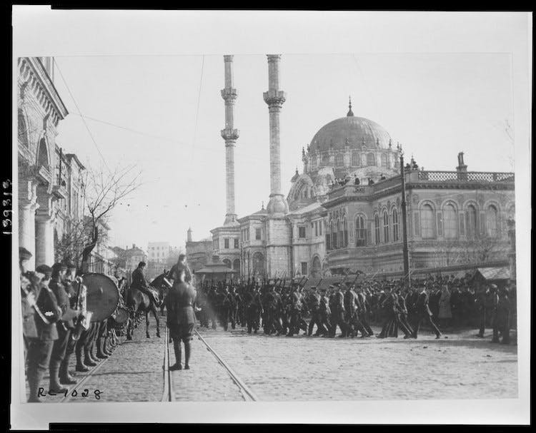 The British occupation of Constantinople, 1920.