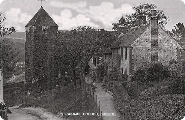 St John's in Bodle Street Green, a church featured in our Sussex Baptisms.