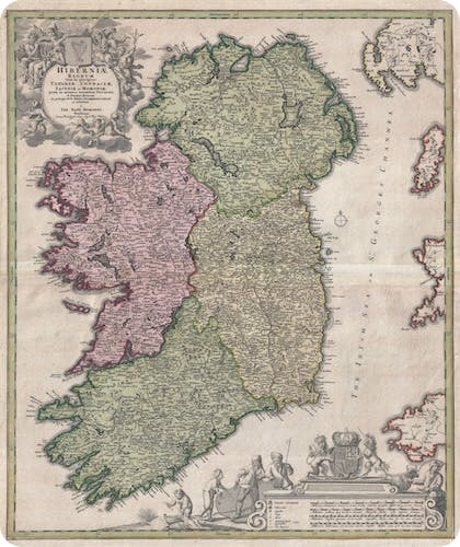 Map of Ireland, c.1716.