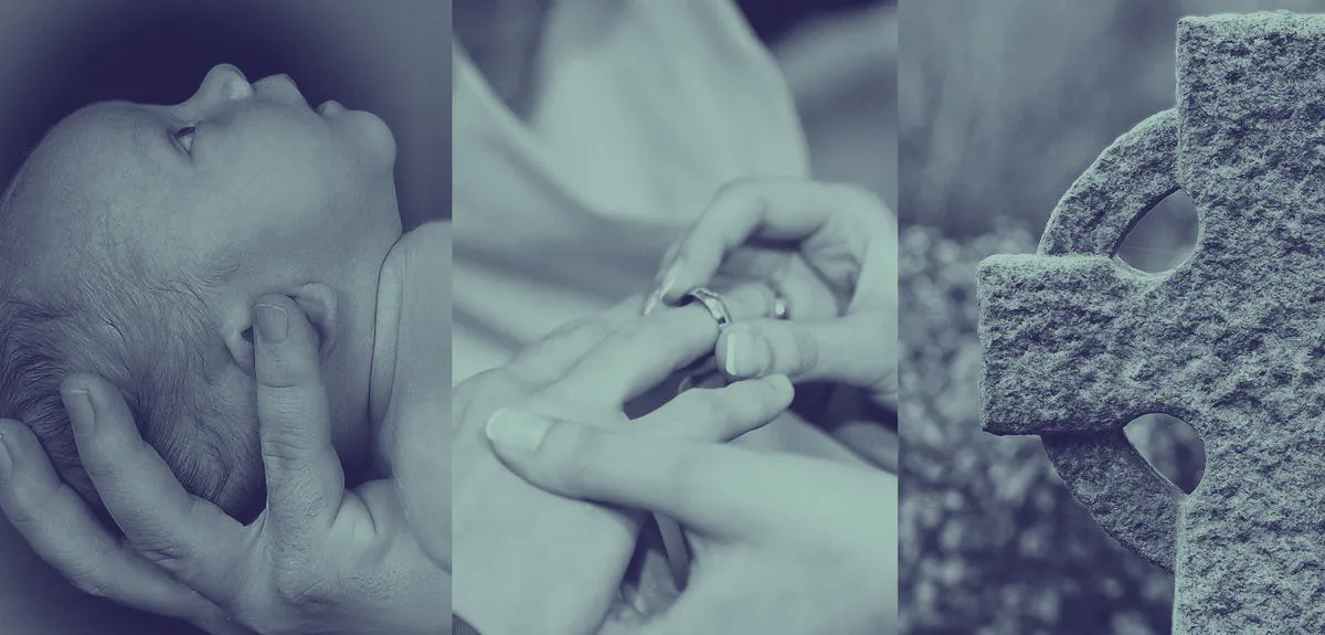 birth, death and marriage records for family history