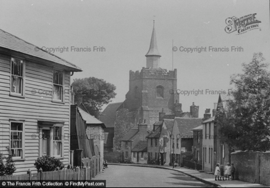 Many Catholic churches were dedicated to St. Mary after the celebration of the Assumption, including this one in Essex, Francis Frith Collection.