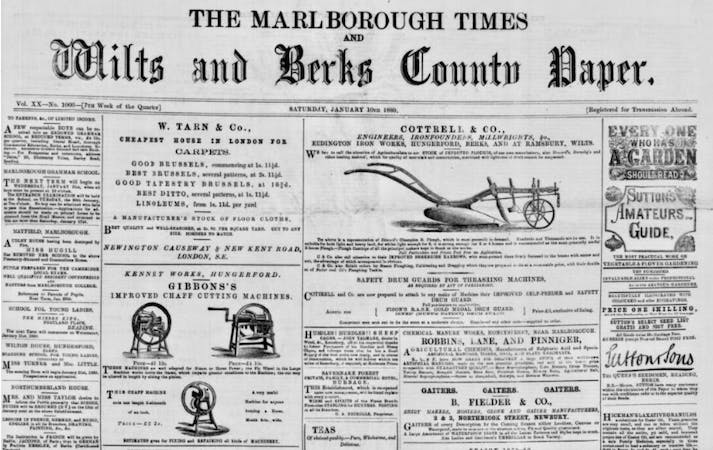 Marlborough Times, 10 January 1880. 