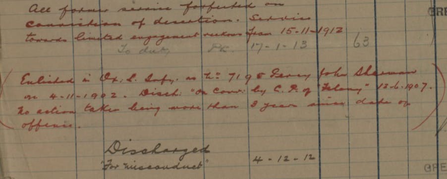 A note on William Morris' service record
