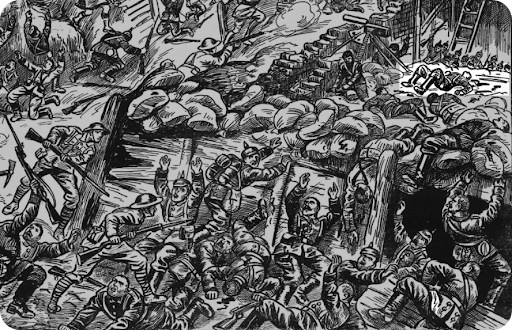 Illustration of the Battle of the Somme