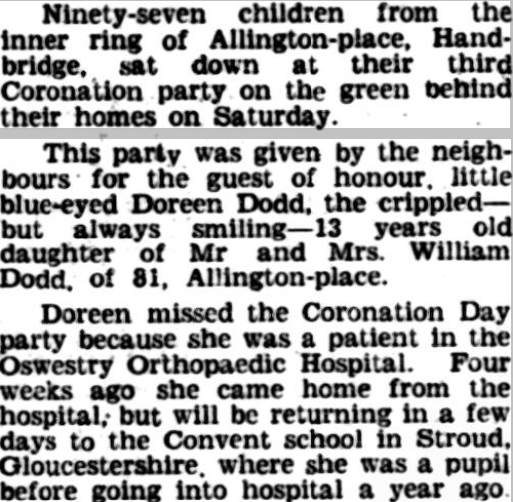 Cheshire Observer, 1953.