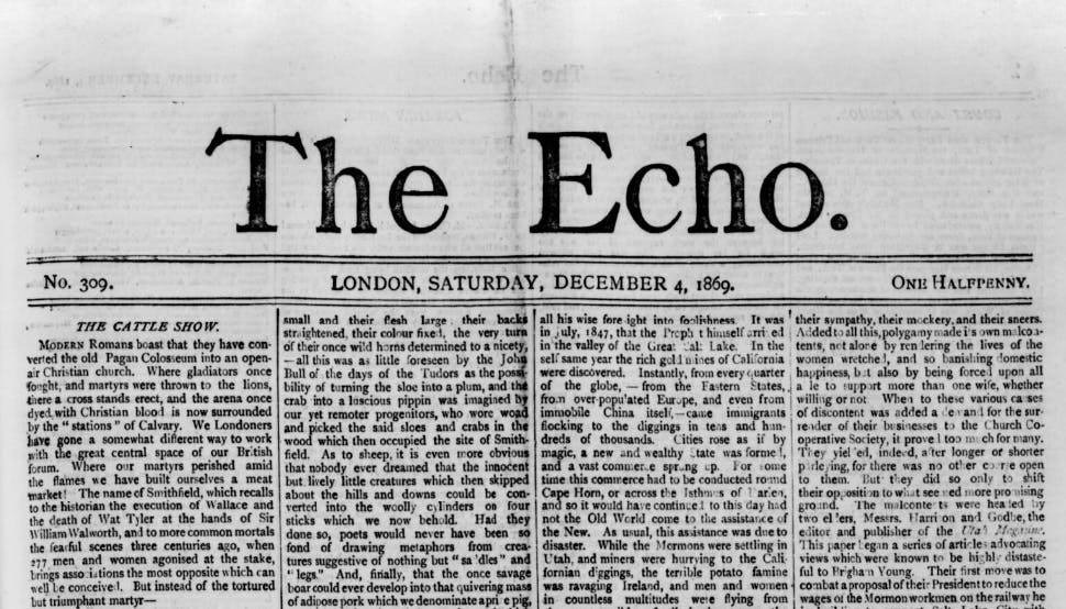 The Echo (London), 1869.