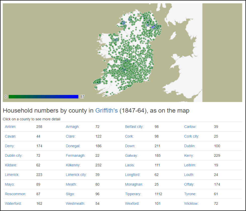 Location of families with the Kennedy surname. Courtesy https://johngrenham.com.