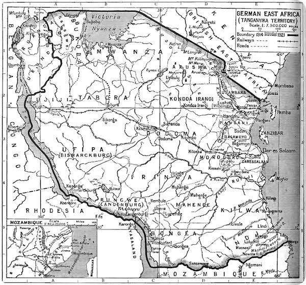 Tanganyika Territory in 1922