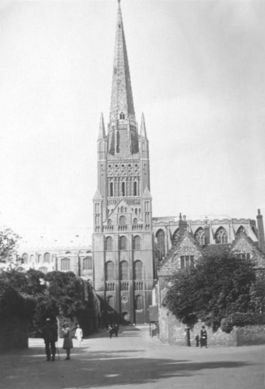 Norfolk Cathedral, pictured in 1929, found in our Photo Collection.