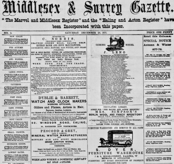 Middlesex & Surrey Gazette 