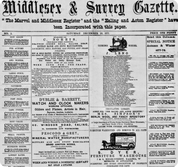 Middlesex & Surrey Gazette 