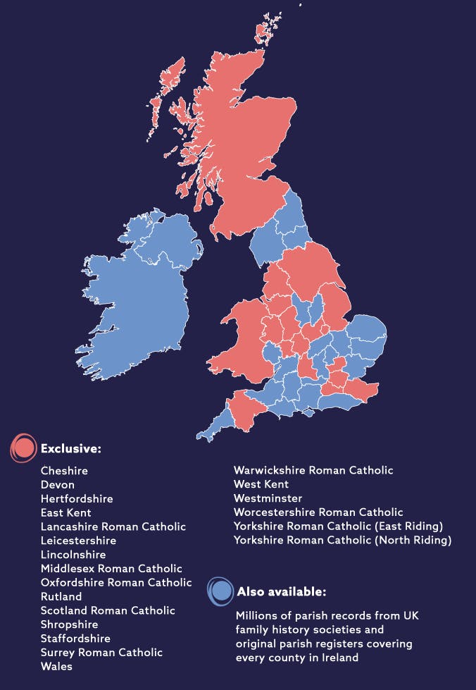 parish records map