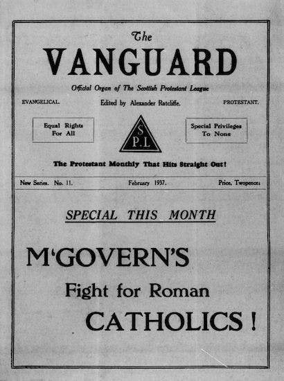 The Protestant Vanguard, 1 February 1937.