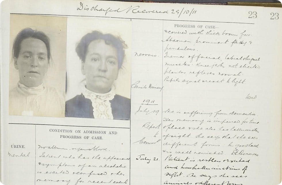 Many of Findmypast's Bethlem records include photographs