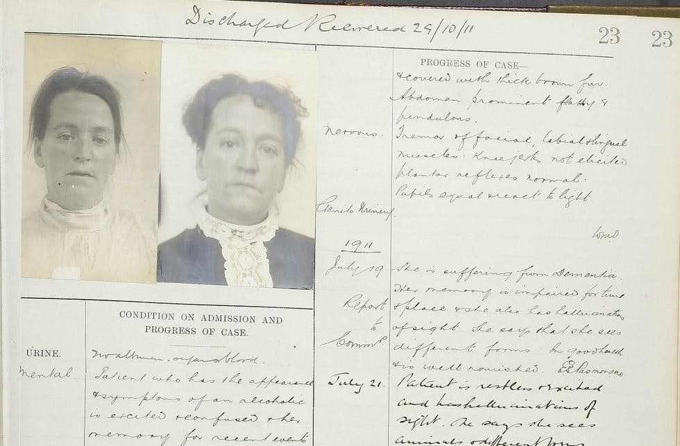 Many of Findmypast's Bethlem records include photographs
