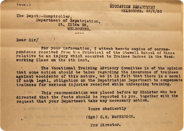 WW1 Repatriation Records, National Archives of Australia.