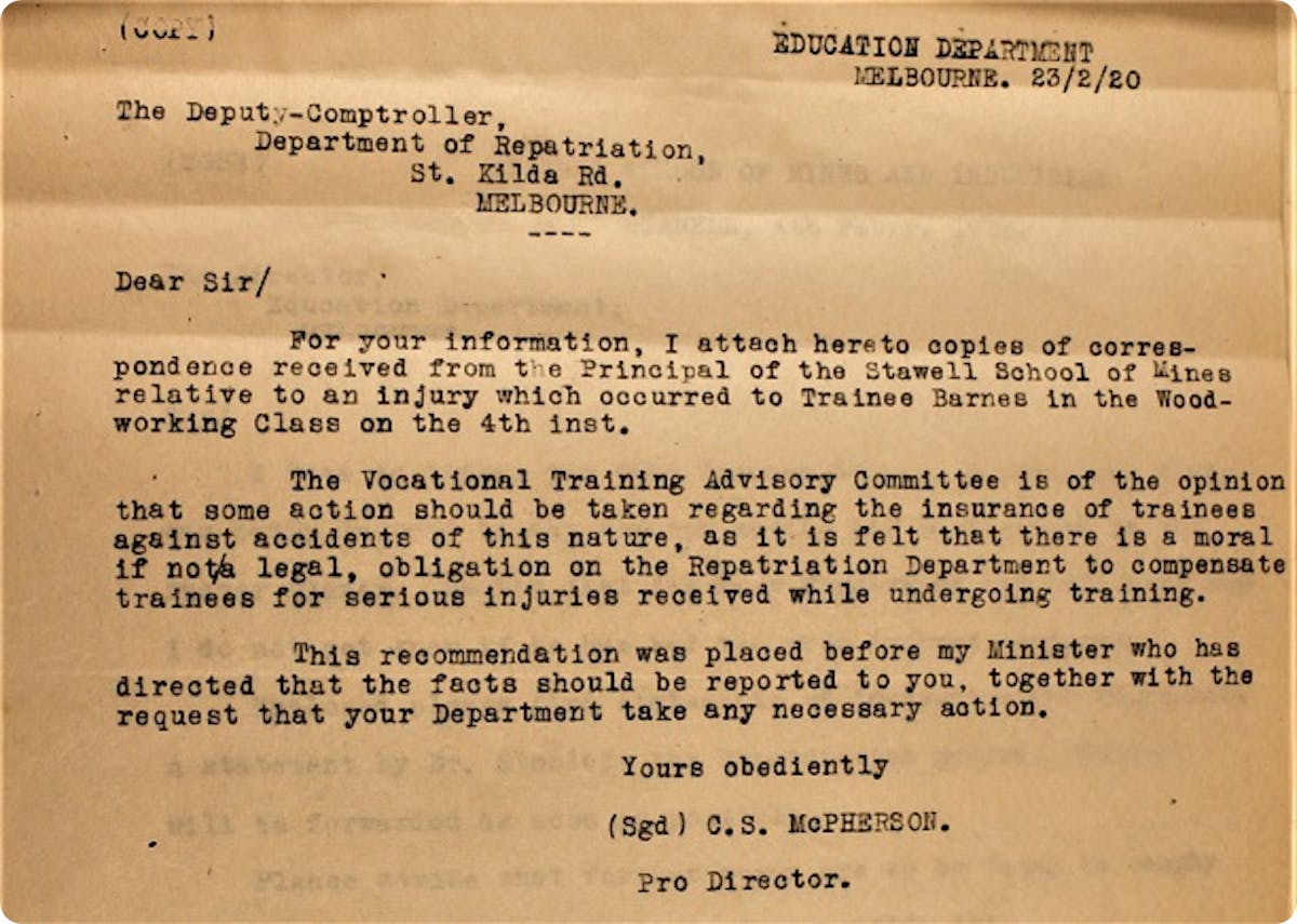 WW1 Repatriation Records, National Archives of Australia.