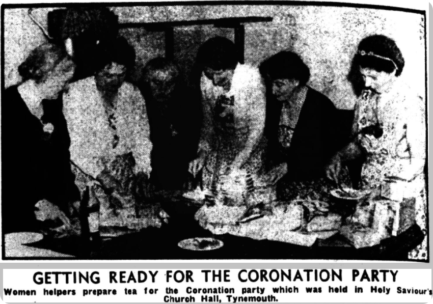 'Woman helpers' get ready for the coronation, Shields Daily News, 1953.