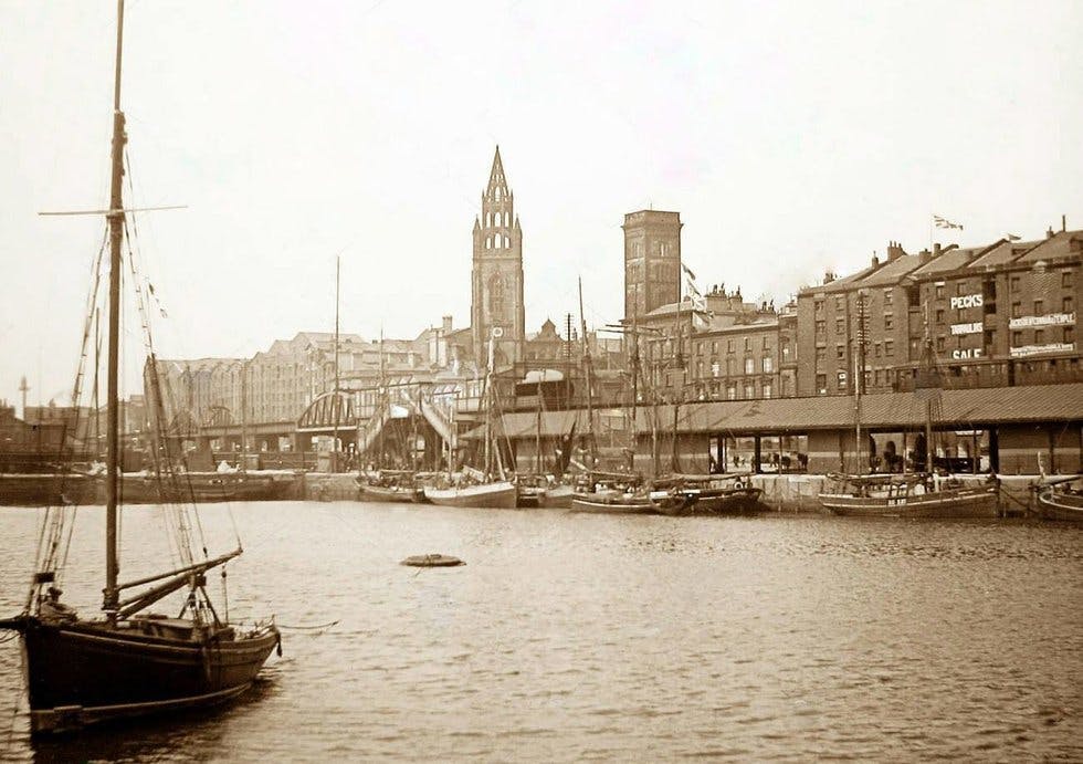 George's Dock in Liverpool, 1897. 