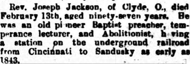 Underground Railroad - newspaper reports