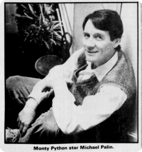 Michael Palin, as featured in our newspaper collection. 