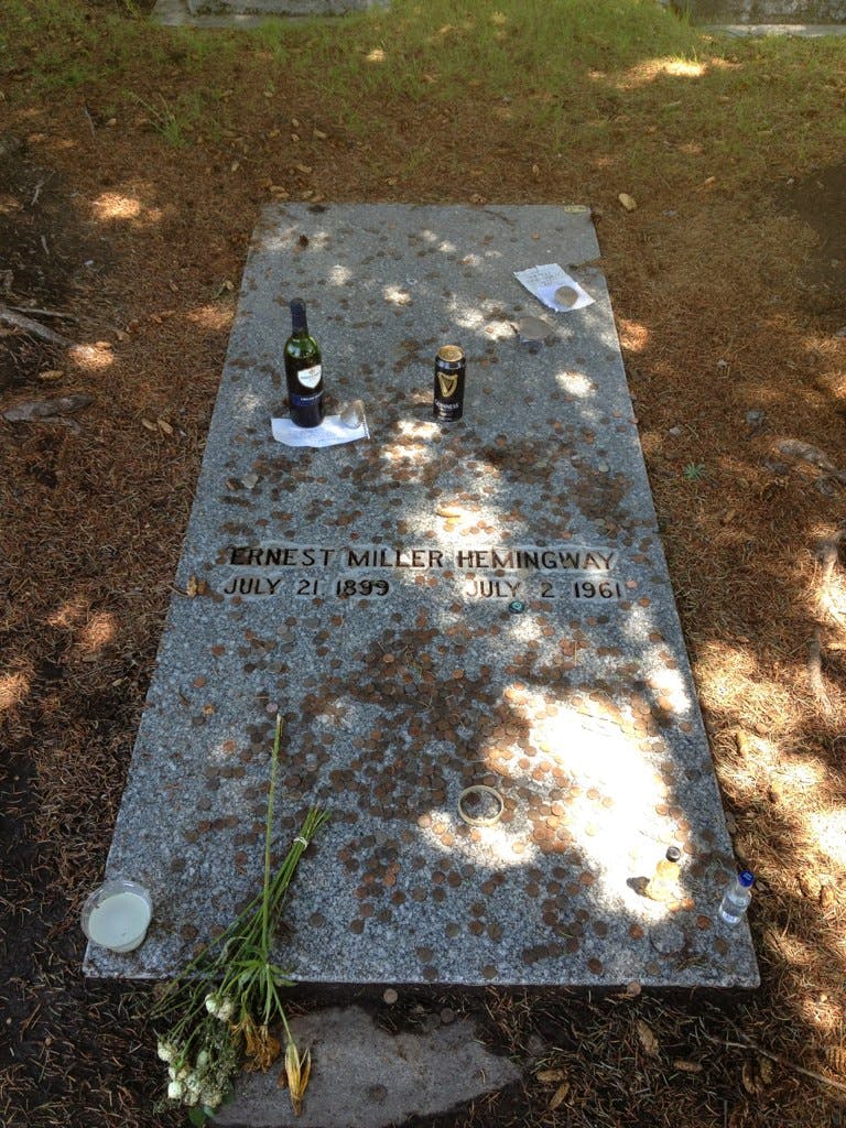 Ernest Hemingway's grave