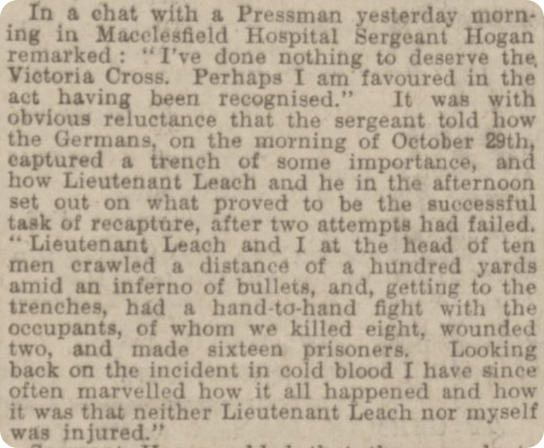 Manchester Courier, 24 December 1914.