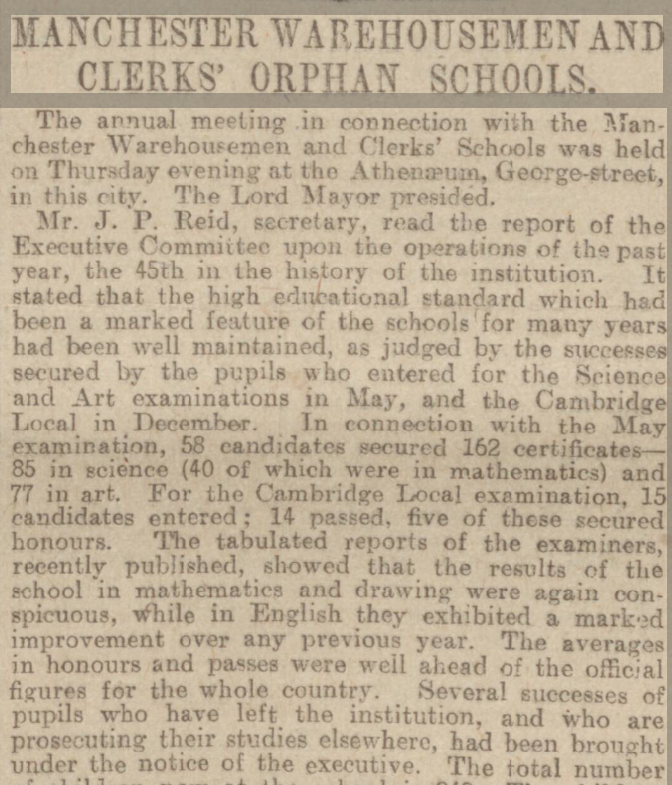 The Manchester Courier, 1900.