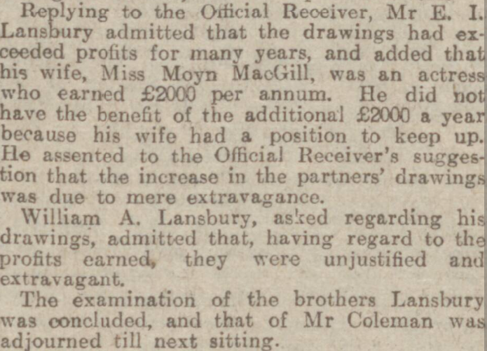 Edgar reportedly admitted to having larger outgoings than were necessary