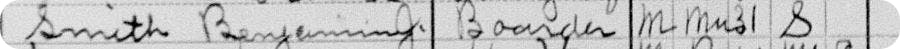 Smokey Robinson's grandfather in the 1910 US Census