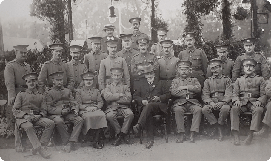 The band of the Northampton Volunteers, photo taken between 1916 and 1919. View the record here. 