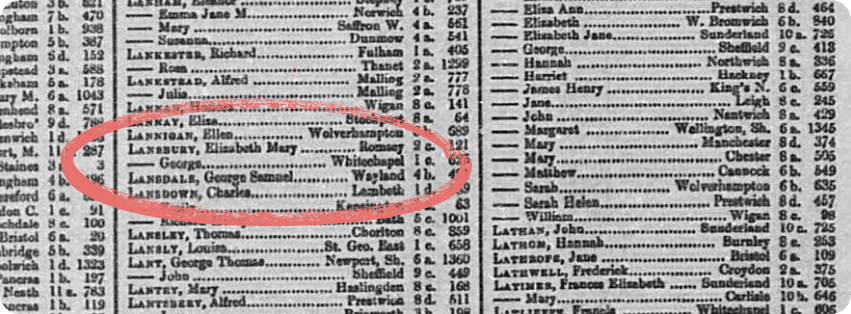 George and Elizabeth's marriage record, 1880. View this record here.