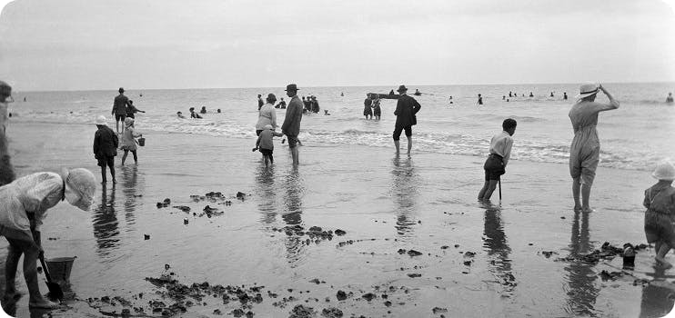 The British seaside in 1921