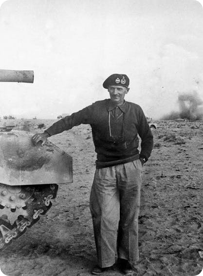 General Montgomery at El Alamein