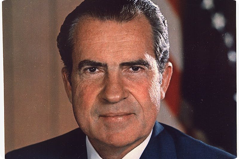 US President Richard Nixon