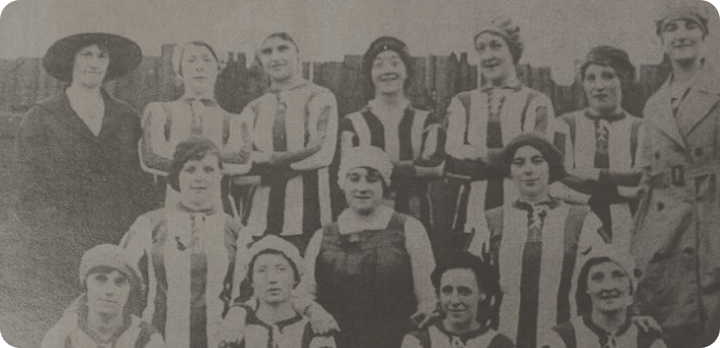The original Dick, Kerr Ladies team in 1917