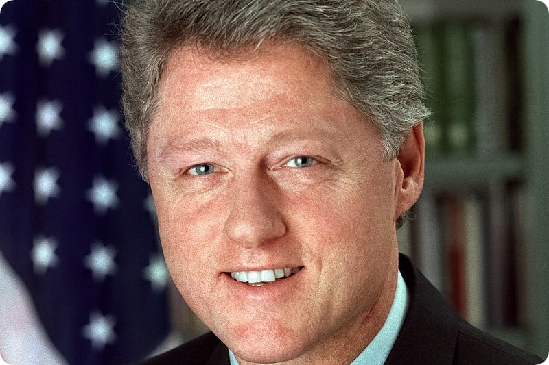 US President Bill Clinton