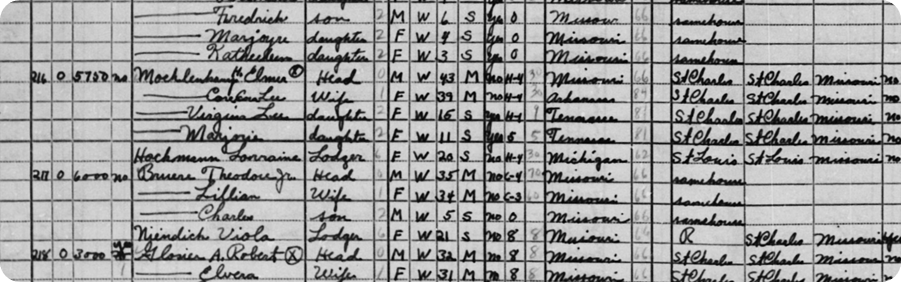 Taylor Swift’s grandmother Marjorie, in the 1940 US Census. 