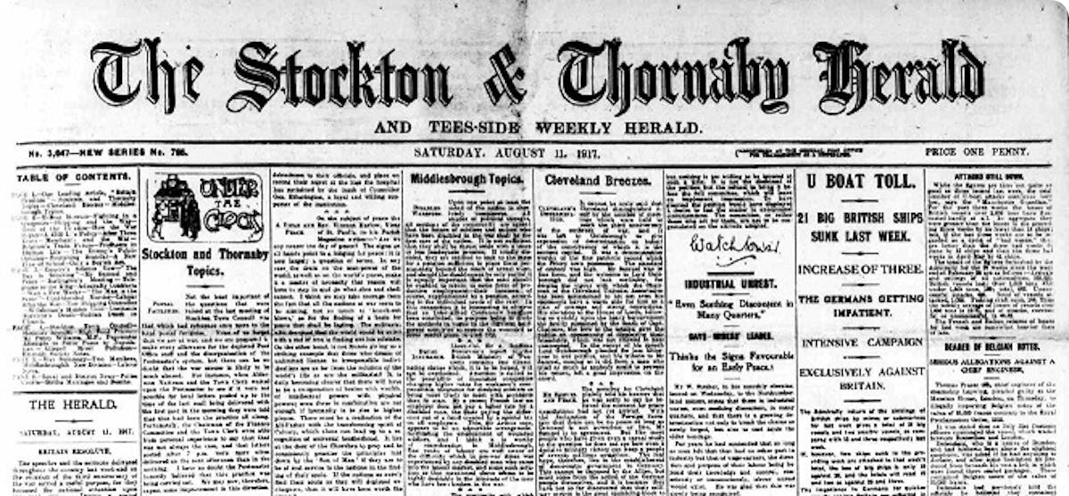 Stockton Herald newspaper archive